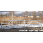 Hoover Fence G-Series Tubular Barrier Double Gate Kits - Galvanized Steel (BARRIER-GATE-G-GALV-DBL)