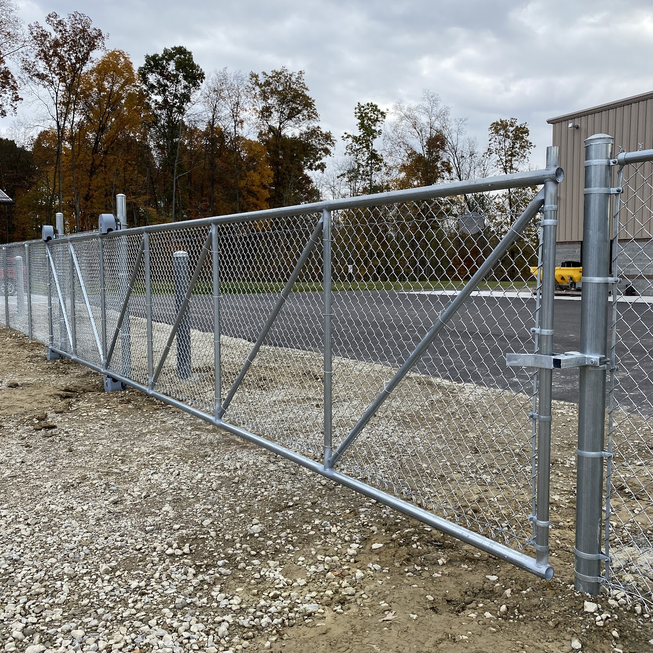 Heavy Duty Galvanized Steel Walk Gate Kit For Chain Link Fence - Rust Resistant (3lb)