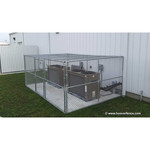 Hoover Fence Commercial Chain Link Fence Partition Panels - Bicycle Secure Storage