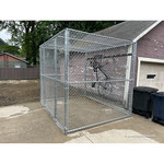 Hoover Fence Commercial Chain Link Fence Partition Panels - Bicycle Secure Storage