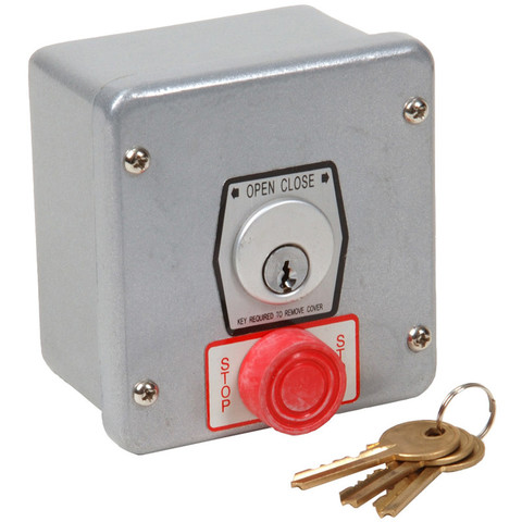 Exterior Keyswitch, open-close with stop button