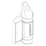 Locinox  Anti climb device to be mounted on top of the Serval spring hinge (NOSTEP-P)