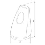 Locinox  Anti climb device to be mounted on top of the Serval spring hinge (NOSTEP-P)