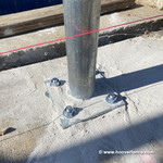 Chain Link Fence Floor Flange - Galvanized Plates - 4