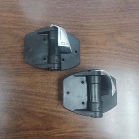 D&D Technologies TruClose Self-Closing Gate Hinges for Wood and Vinyl Gates – 2 Alignment Legs -Black, Sold in Pairs