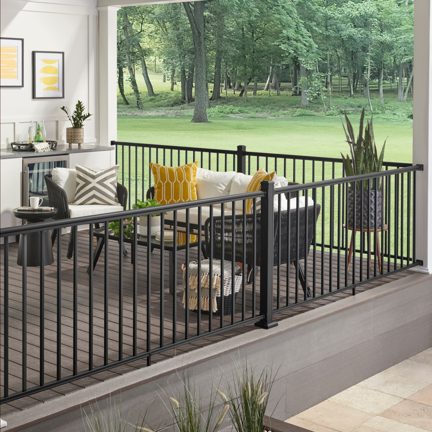 Key-Link Outlook Series Aluminum Railing - Sections | Hoover Fence Co.