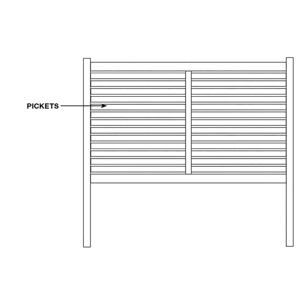 Bufftech Breezewood Vinyl Fence - Replacement Pickets