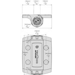 D&D Technologies Tru-Close Series 3 Hinges for Metal Gates - No Legs (TCHD1AS3-P) - Specifications