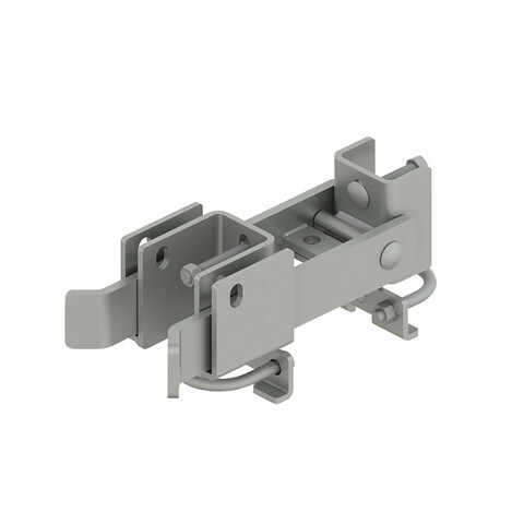 Fulcrum Style Chain Link Fence Double Gate Latch - Fits 1-5/8 & 2" Industrial Chain Link Gate Frames