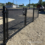 Hoover Fence Commercial Chain Link Fence Double Gates, All 1-5/8