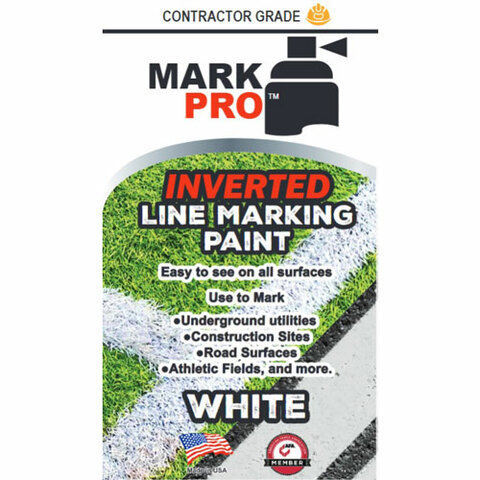Galv-Pro Mark Pro White Inverted Marking Paint, 12 oz. Can