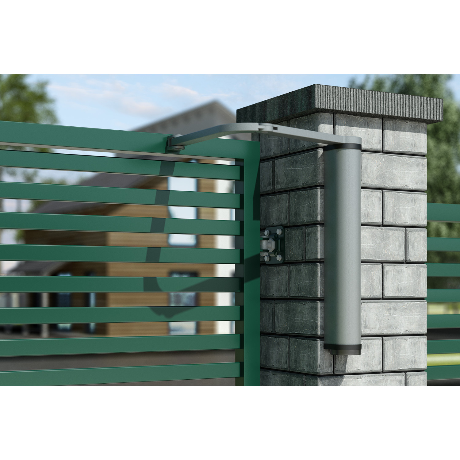 Locinox Motorized Gate Opener/Closer for Pedestrian Swing Gates ...