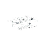 Locinox Sliding Arm to Install VENUS (VENUS-ARM-S)