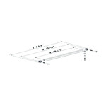 Locinox Accessory for VENUS-S and VENUS-A in Combination with 180° Hinges (VENUS-RAIL)