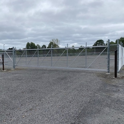 Hoover Fence Chain Link Fence Single Track Aluminum Slide Gate Kits