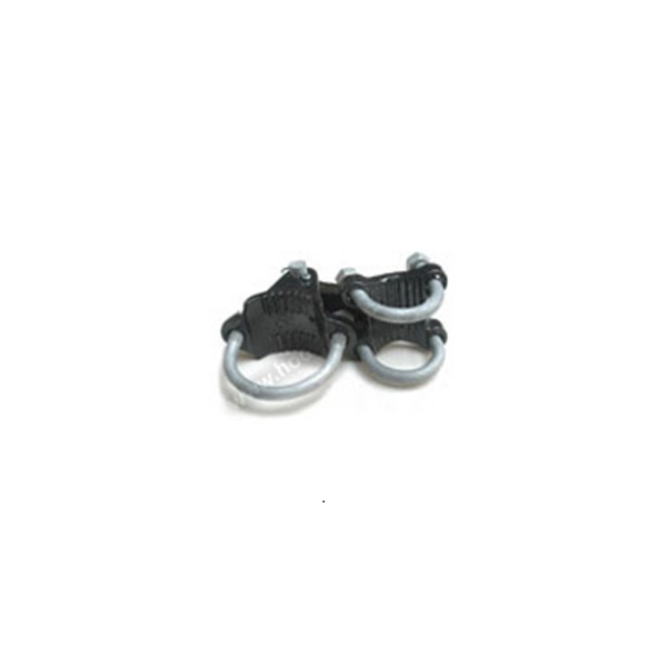 Chain Link Fence Arm Style Gate Hinges - Black, Brown, and Green