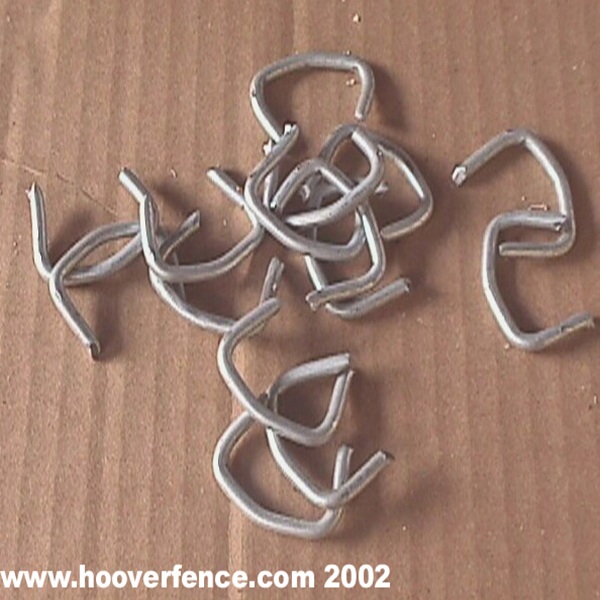 1/2" Galvanized Hog Rings - 475 Count Bag For Cages, Traps, Sausage Casings, Upholstery