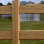 Coronado TimberGrain Ribbed Rail 