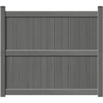 Catalyst Newbury with TimberGrain Texture Vinyl Fence Panels - Arctic Blend