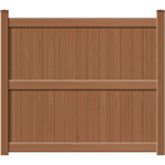 Catalyst Newbury with TimberGrain Texture Vinyl Fence Panels - Sierra Blend