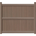 Catalyst Newbury with TimberGrain Texture Vinyl Fence Panels - Weathered Blend