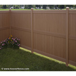 Catalyst Newbury with TimberGrain Texture Vinyl Fence Panels