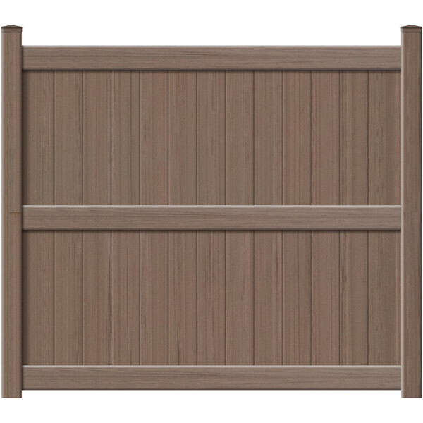 Catalyst Newbury with TimberGrain Texture Vinyl Fence Panels