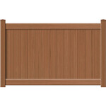 Catalyst Newbury with TimberGrain Texture Vinyl Fence Panel - Sierra Blend