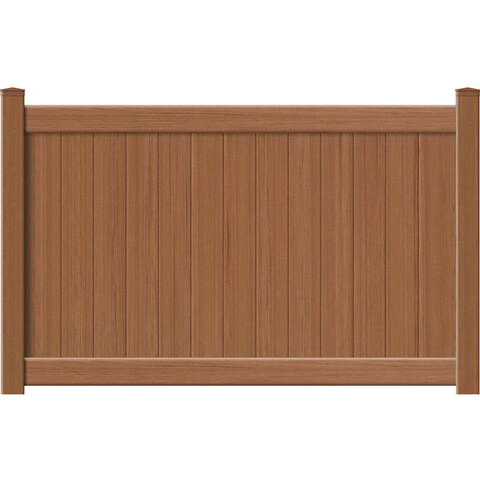 Catalyst Newbury with TimberGrain Texture Vinyl Fence Panels