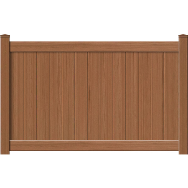 Catalyst Newbury with TimberGrain Texture Vinyl Fence Panels
