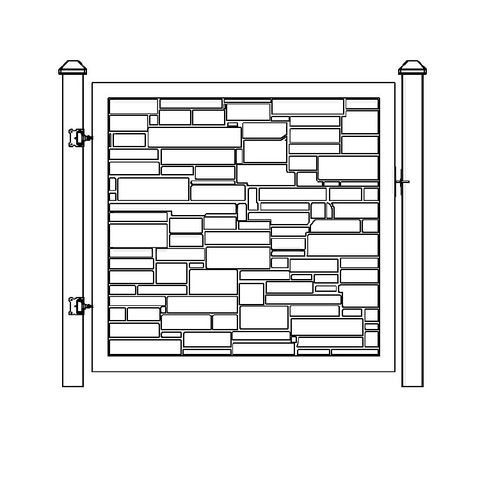Catalyst Boulder Molded Vinyl Swing Gates