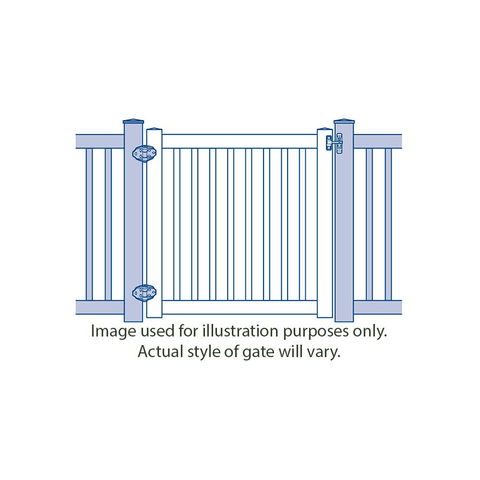 Catalyst Madison with TimberGrain Texture Vinyl Gates