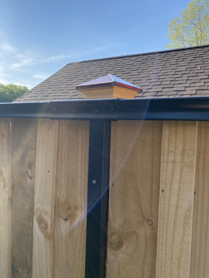 YardGard Select Top Rail Sleeve, Black | Hoover Fence Co.