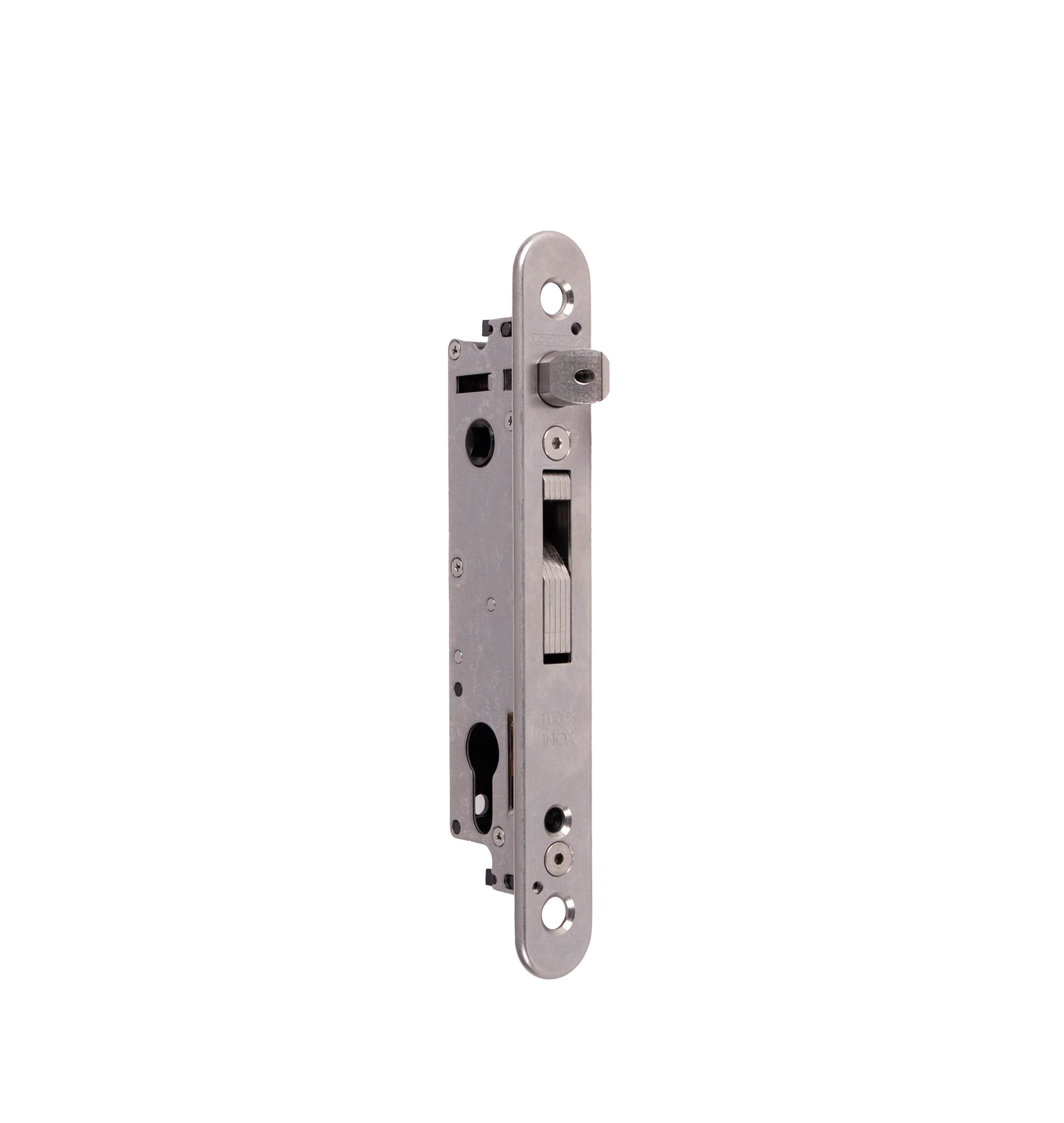 ABU10000CL ② Locinox Stainless Steel Mortise Lock For Gates Frames Greater Than