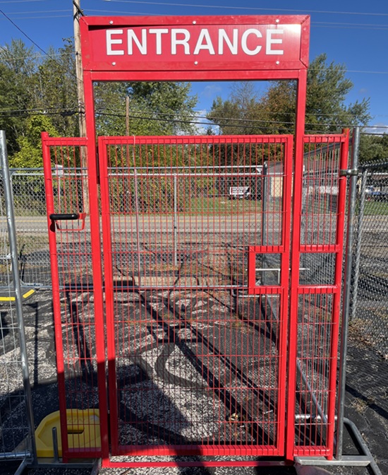 ZND Pedestrian Gate 6'H Anticlimb | Hoover Fence Co.