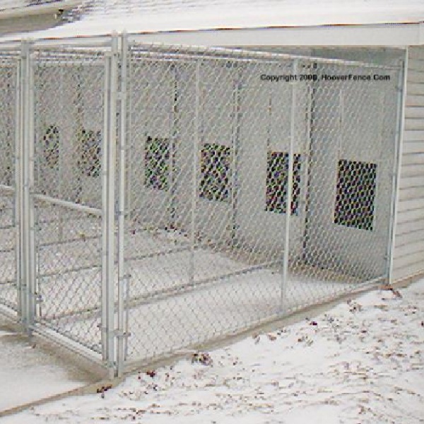 Hoover Fence Chain Link Dog Kennel Panels - Light Grade - .065 Frame w/ 11-1/2 ga. Fabric