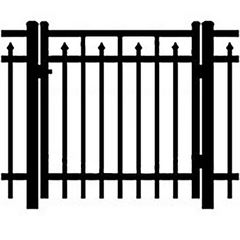 Shapes Wilmington Aluminum Residential Single Gate