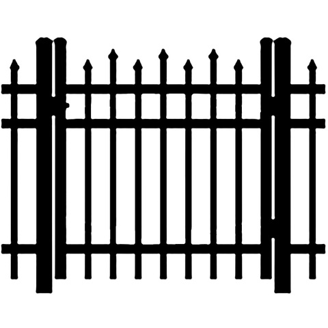 Shapes Blue Ridge Aluminum Residential Single Gate