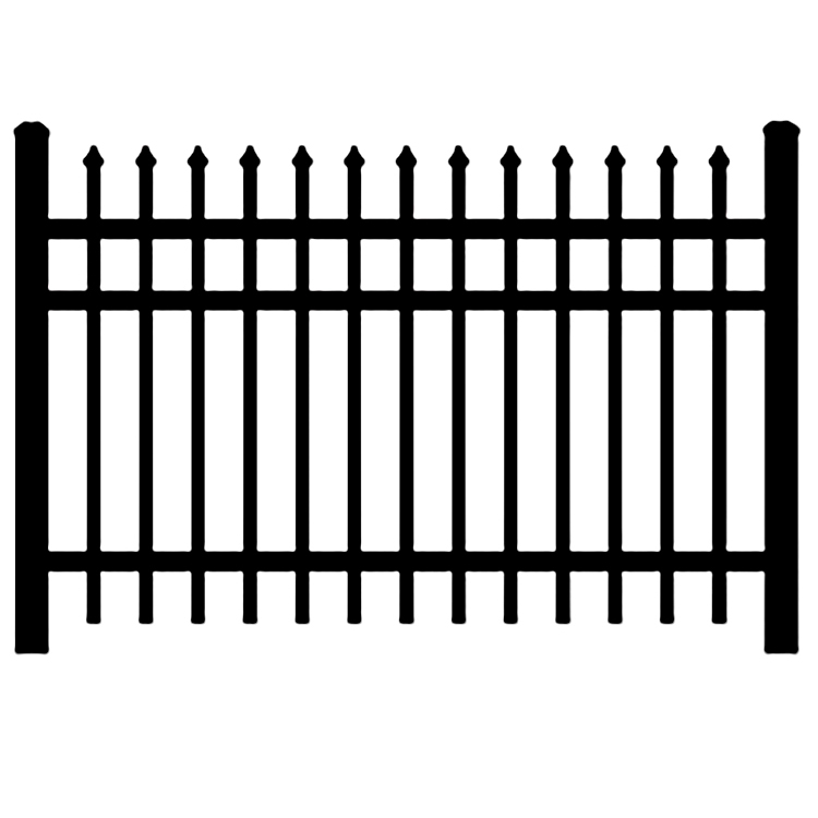 Shapes Chicago Residential Aluminum Fence Section | Hoover Fence Co.