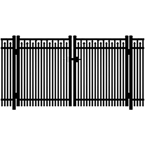 Shapes Wilmington Aluminum Residential Double Swing Gate