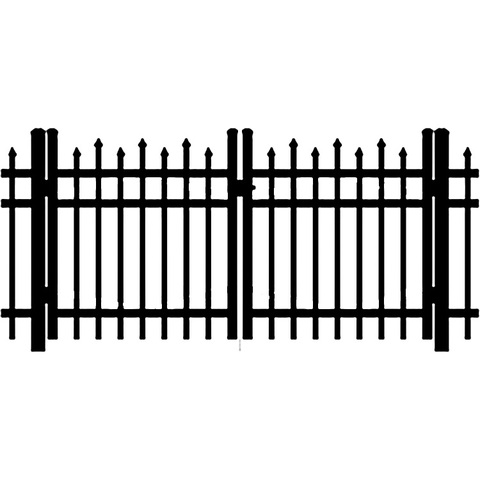 Shapes Blue Ridge Aluminum Residential Double Swing Gate