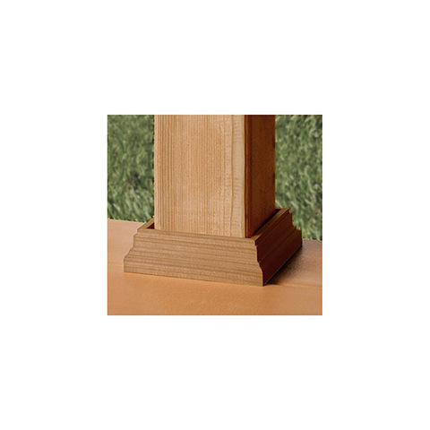 Traditional Post Base Trim for Wood Posts