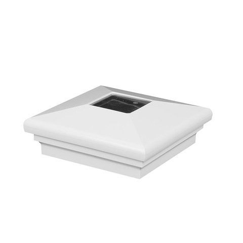 LMT Neptune Downward Solar LED Lighting Post Caps for Vinyl Posts