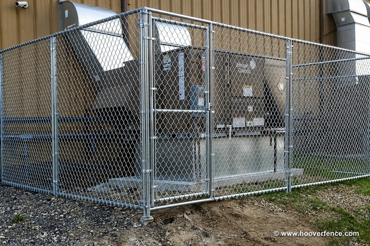 Hoover Fence Chain Link Temporary Fence Panels With Gate