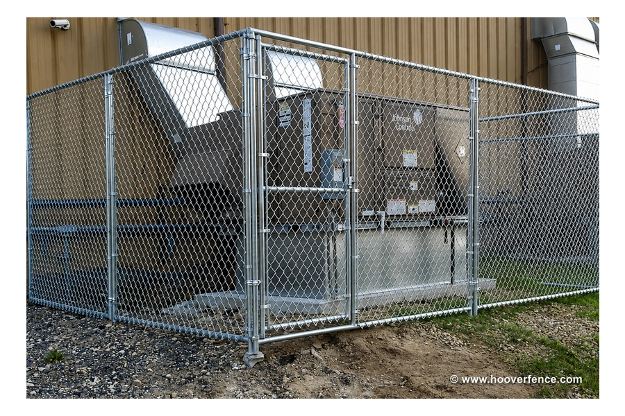 Hoover Fence Chain Link Temporary Fence Panels With Gate