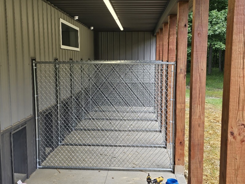 Hoover Fence Chain Link Dog Kennel Panels - Heavy Grade - HF20 Frame w/ 9 ga. Fabric