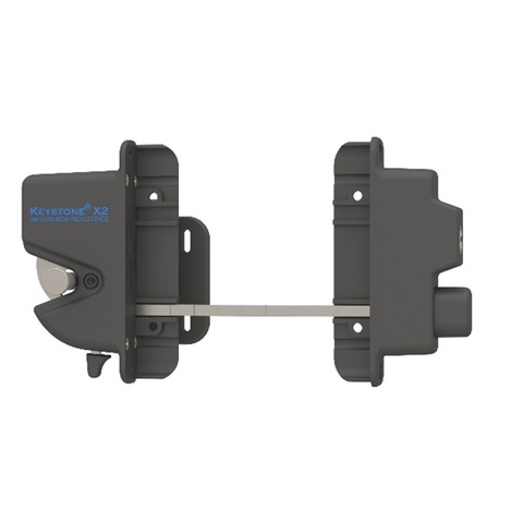 Nationwide Industries Keystone X2 External Mount Latch, Black