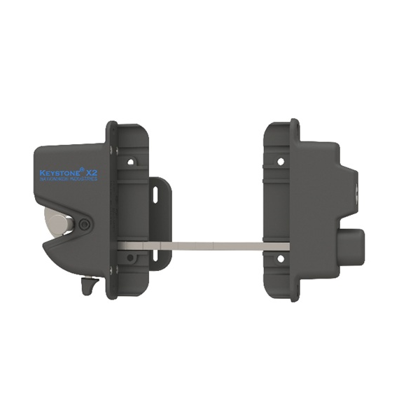 Nationwide Industries Keystone X2 External Mount Latch, Black