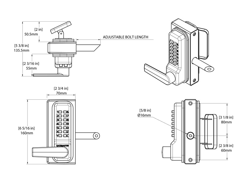 Gatemaster Superlock 2.0 Gate Lock | Easy Code Reset