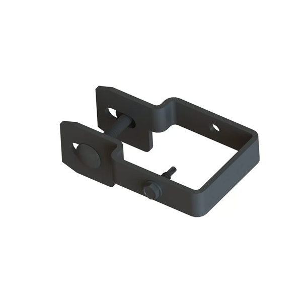 Nationwide Industries Universal Bracket, 2" Post x 2" Rail, Black, w/ Fasteners